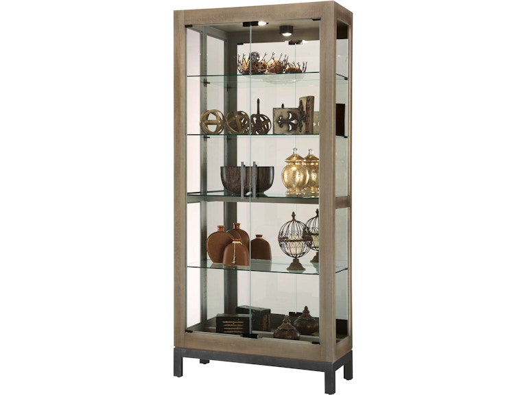Howard Miller Living Room Quinn V Curio Cabinet 680682 at Norwood Furniture