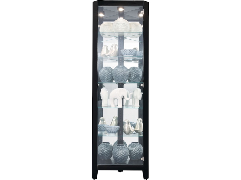 Howard Miller Living Room Tamsin III Corner Curio Cabinet 680722 at Norwood Furniture