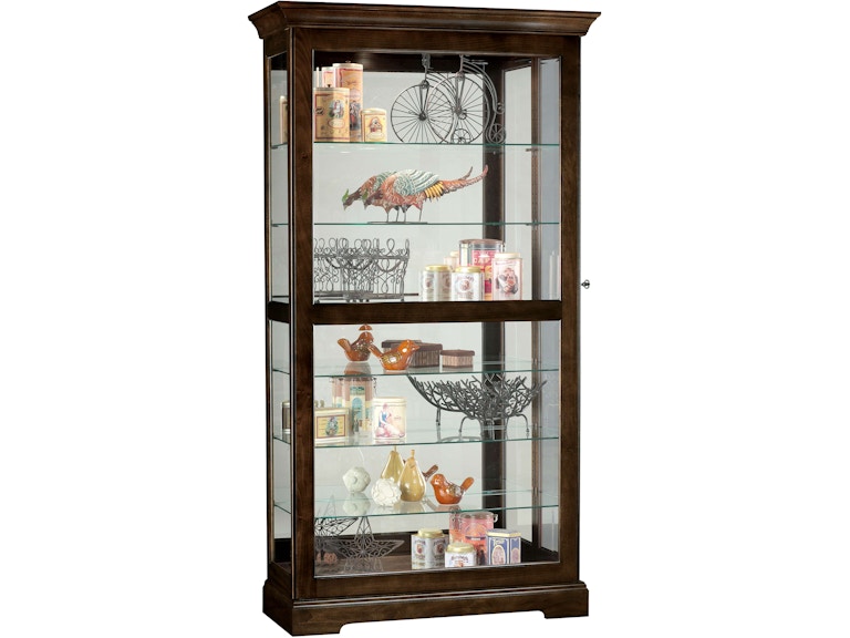 Howard Miller Living Room Tyler III Curio Cabinet 680536 at Norwood Furniture
