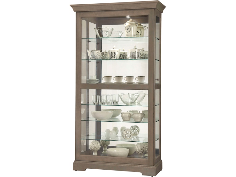 Howard Miller Living Room Tyler V Curio Cabinet 680640 at Norwood Furniture
