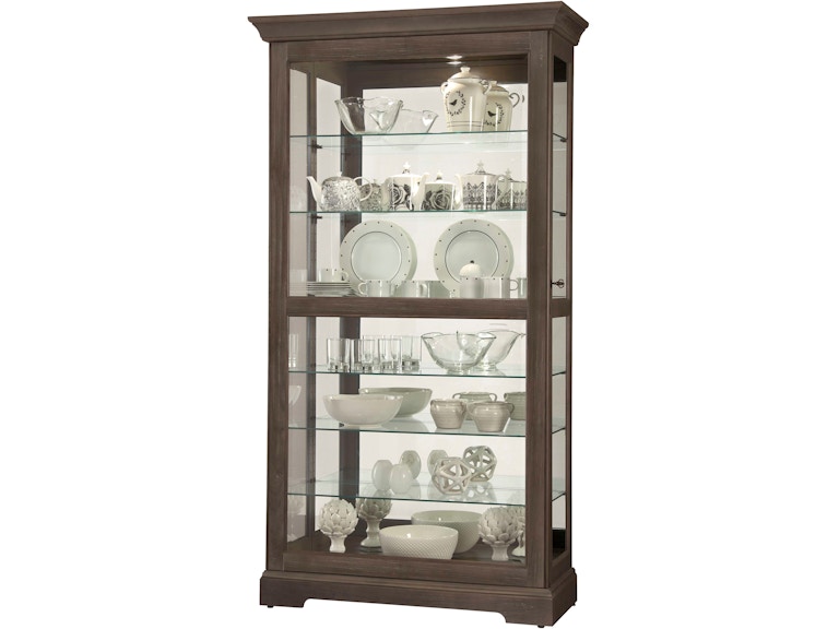 Howard Miller Living Room Tyler VI Curio Cabinet 680638 at Norwood Furniture