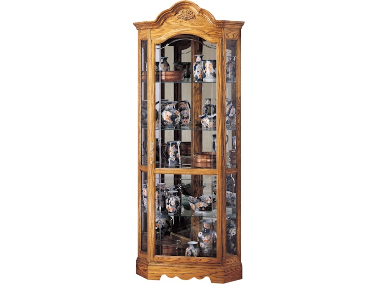 Howard Miller Living Room Wilshire Corner Curio Cabinet 680207 at Norwood Furniture
