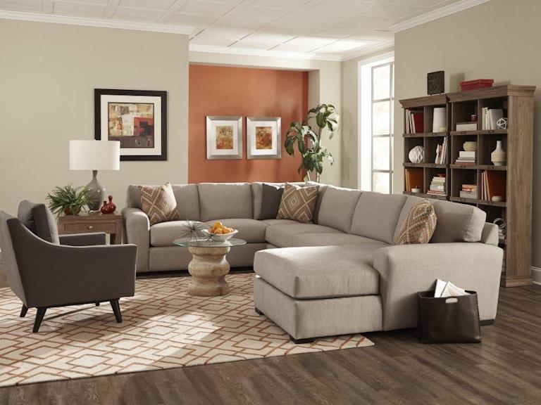 Jonathan Louis International Living Room Sectional 314-Rhodes at Norwood Furniture