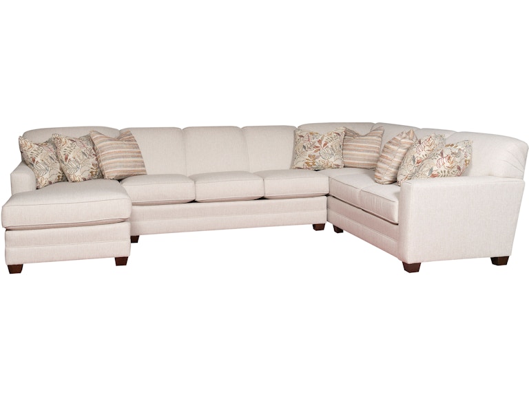 King Hickory Living Room Amy Fabric Sectional 7800-Sect-F at Norwood Furniture