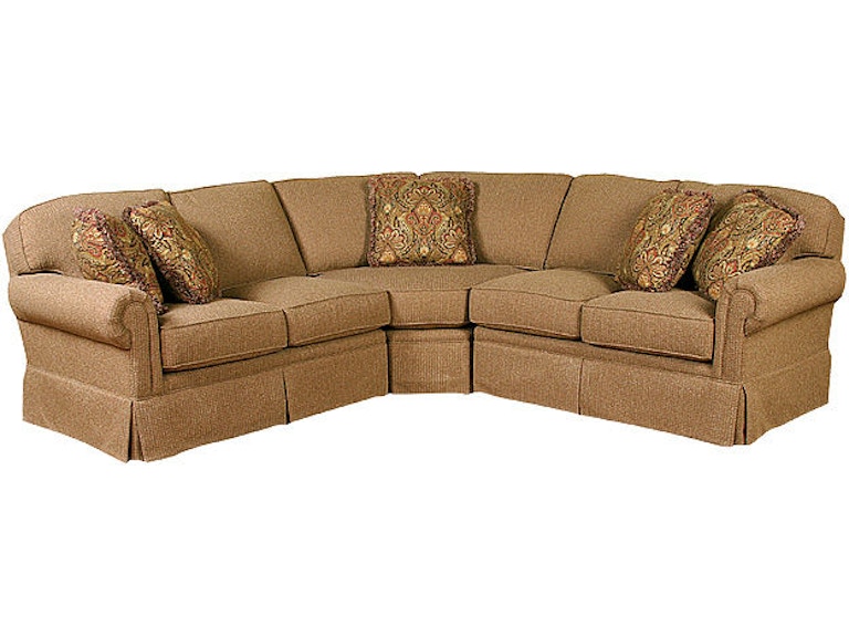 King Hickory Living Room Bentley Fabric Sectional 4400-Sect-F at Norwood Furniture