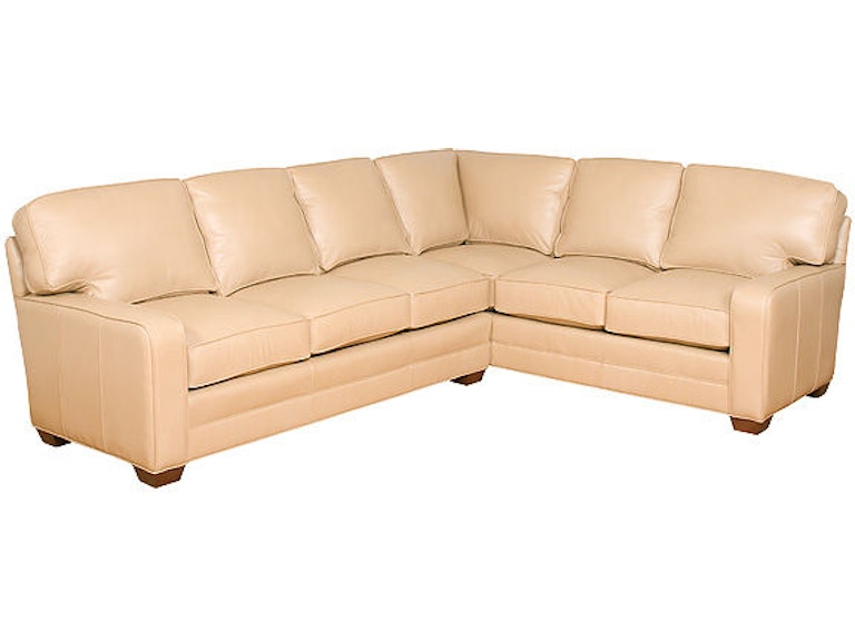 King Hickory Living Room Bentley Leather Sectional 4400-Sect-L at Norwood Furniture