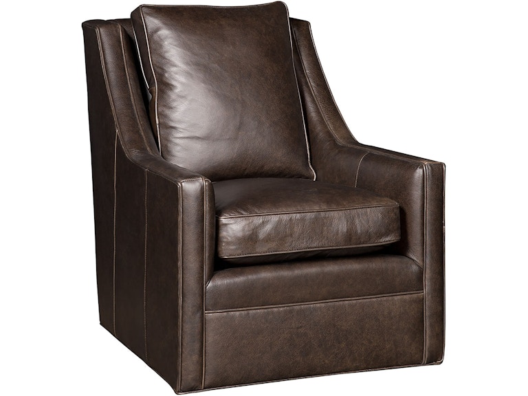 King Hickory Living Room Brandon Swivel Leather Chair 241-SL at Norwood Furniture