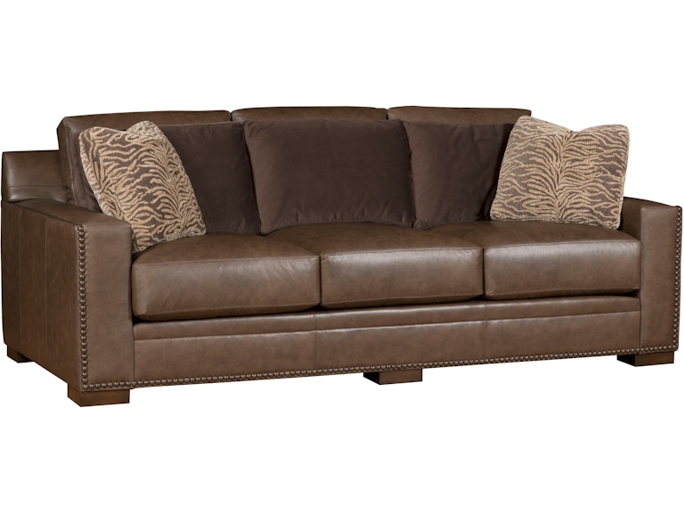King Hickory Living Room California Leather Sofa 5800-L at Norwood Furniture