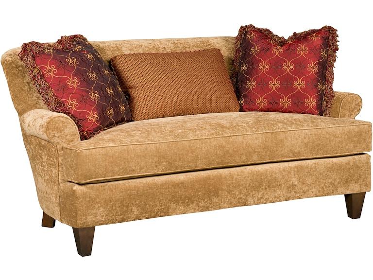 King Hickory Living Room Carson Fabric Settee C51-00 at Norwood Furniture