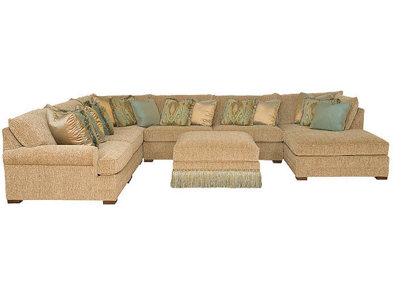 King Hickory Living Room Casbah Fabric Sectional 1100-Sect-F at Norwood Furniture