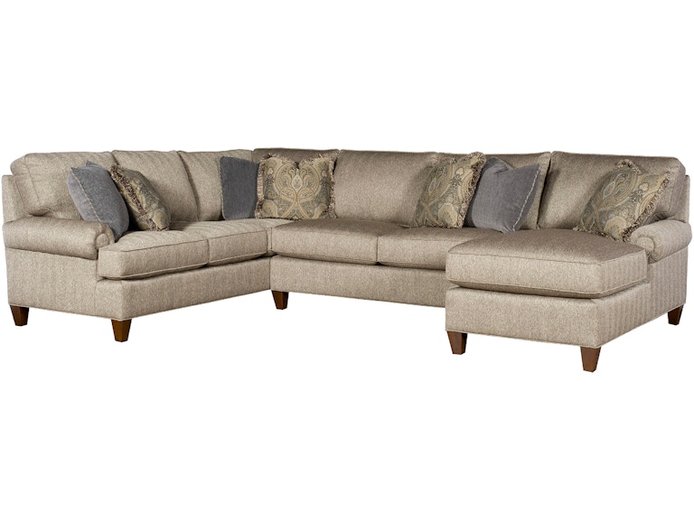 King Hickory Living Room Chatham Fabric Sectional 5900-Sect-F at Norwood Furniture