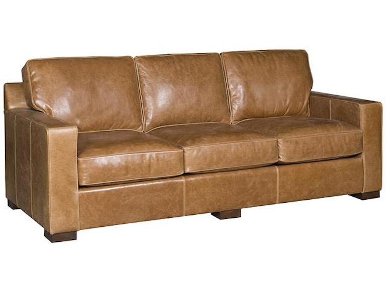 King Hickory Living Room Chelsea Leather Sofa 9100-L at Norwood Furniture