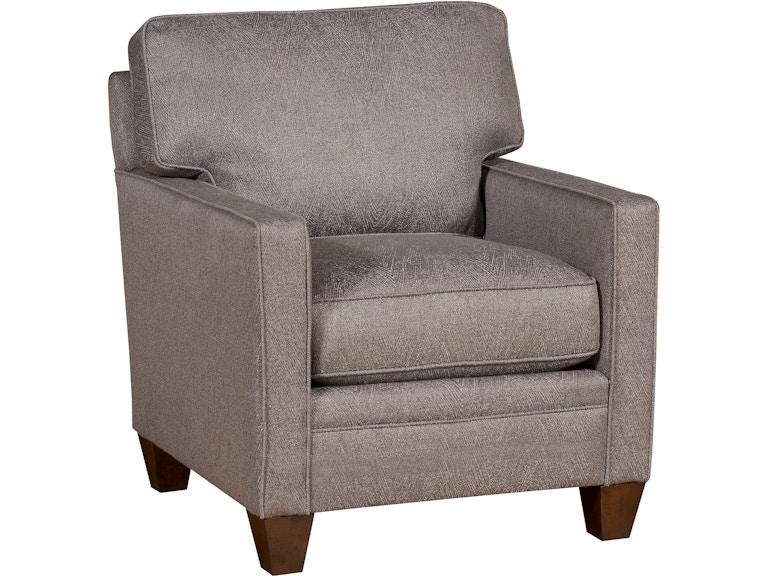 King Hickory Living Room Cory Chair with Track Arm And Loose Back Modern Leg And Fabric 2101-TLM-F at Norwood Furniture