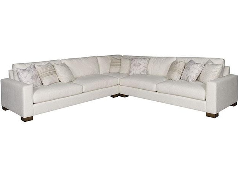 King Hickory Living Room Danielle Fabric Sectional 9000-Sect-F at Norwood Furniture