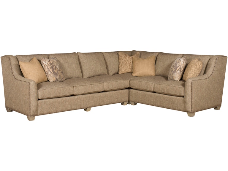 King Hickory Living Room Drake Fabric Sectional 6200-Sect-F at Norwood Furniture