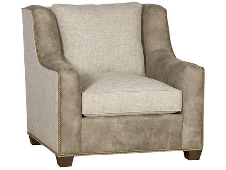 King Hickory Living Room Drake Leather Fabric Chair 6201-11W-LF at Norwood Furniture