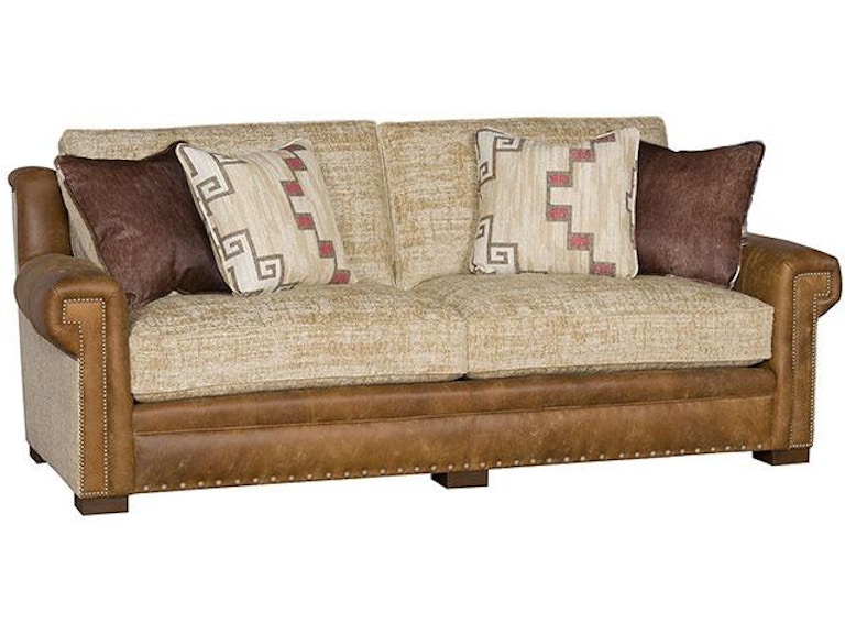King Hickory Living Room Dutton Fabric - Leather Sofa 2700-LF at Norwood Furniture
