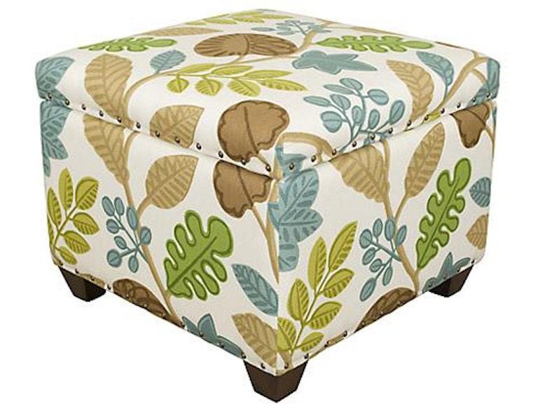 King Hickory Living Room Gervais Storage Ottoman STO-2424-F at Norwood Furniture