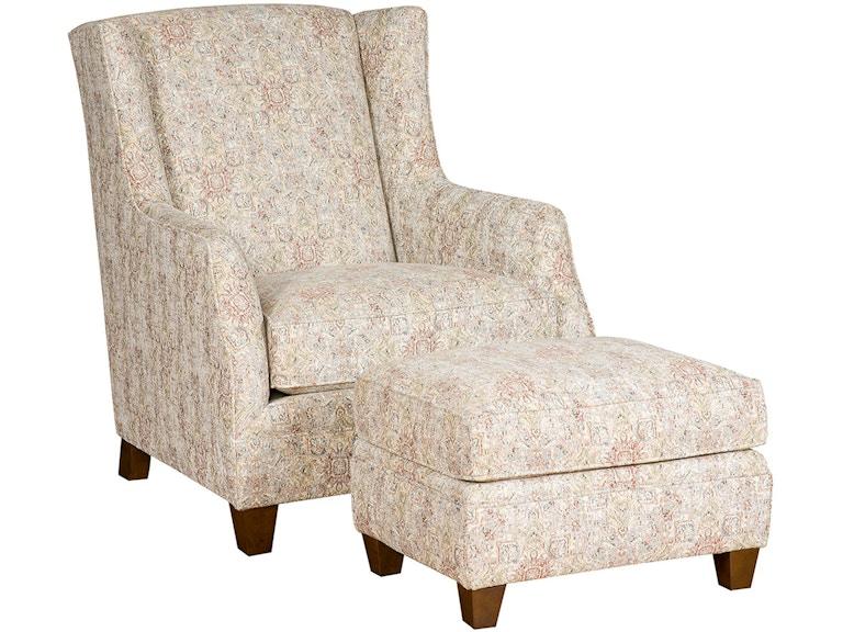 King Hickory Living Room Grayson Ottoman 0438 at Norwood Furniture