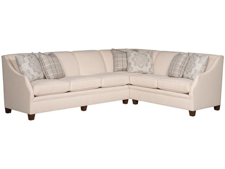 King Hickory Living Room Harper Fabric Sectional 4800-Sect-F at Norwood Furniture