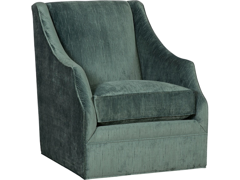 King Hickory Living Room Heather Fabric Swivel Chair C49-01-S at Norwood Furniture