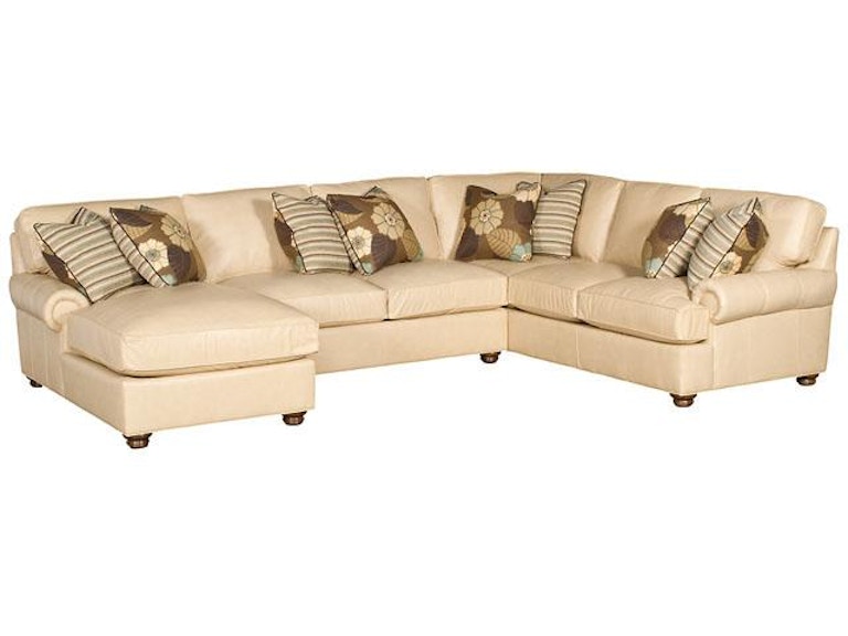 King Hickory Living Room Henson Leather Sectional 6000-Sect-L at Norwood Furniture