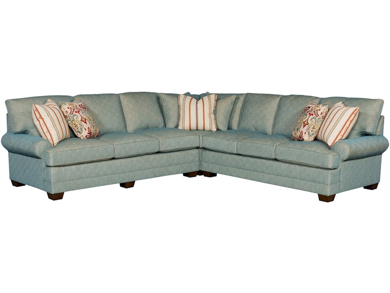 King Hickory Living Room Highland Park Fabric Sectional 9200-Sect-F at Norwood Furniture
