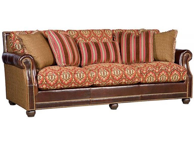 King Hickory Living Room Julianna Leather Fabric Sofa 3000-LF at Norwood Furniture