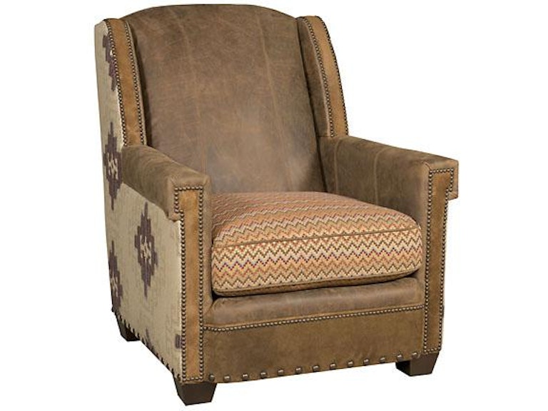 King Hickory Living Room Mustang Leather Fabric Chair C44-01-LF at Norwood Furniture