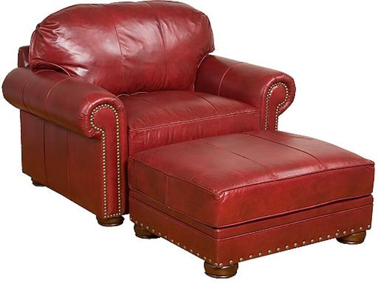 King Hickory Living Room Ricardo Leather Chair And Half 9901-L at Norwood Furniture