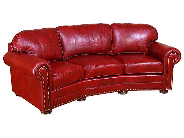 King Hickory Living Room Ricardo Leather Conversation Sofa 9965-L at Norwood Furniture