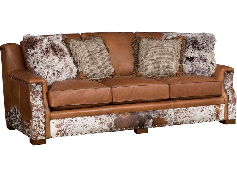 King Hickory Living Room Sally Leather Sofa 2400-L at Norwood Furniture