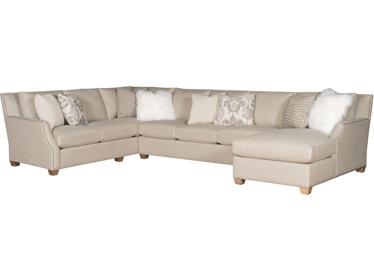 King Hickory Living Room Santiago Fabric Sectional 2300-Sect-F at Norwood Furniture
