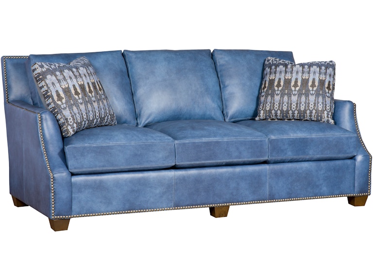 King Hickory Living Room Santiago Leather Sofa 2300-L At Norwood Furniture
