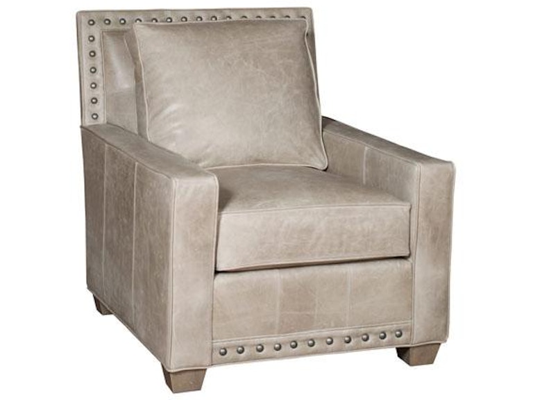 King Hickory Living Room Savannah Leather Chair 1001-BGN-L at Norwood Furniture