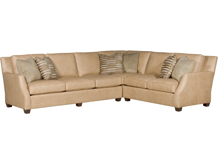 King Hickory Living Room Scottsdale Leather Sectional 2800-Sect-L at Norwood Furniture