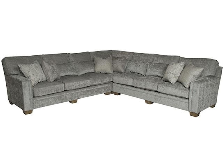 King Hickory Living Room Whitney Fabric Sectional 6400-Sect-F at Norwood Furniture