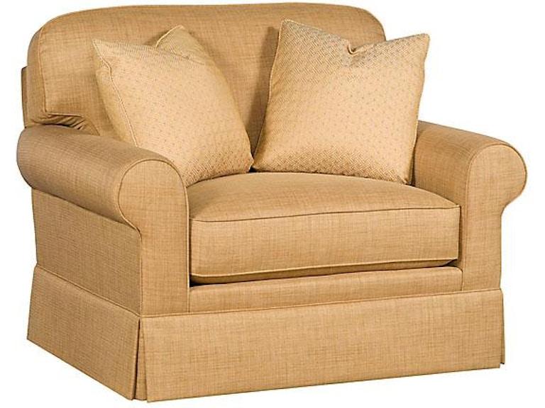 King Hickory Living Room Winston Chair And Half 7455-SLS-F at Norwood Furniture