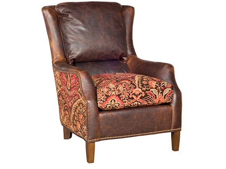 King Hickory Living Room Writer Leather/Fabric Chair 621-LF at Norwood Furniture