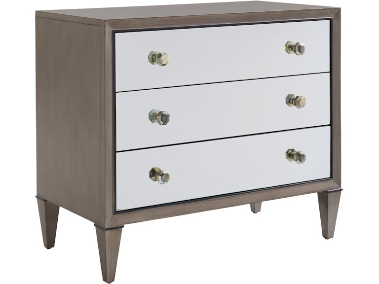 Lexington Bedroom Divonne Mirrored Nightstand 732-621 at Norwood Furniture