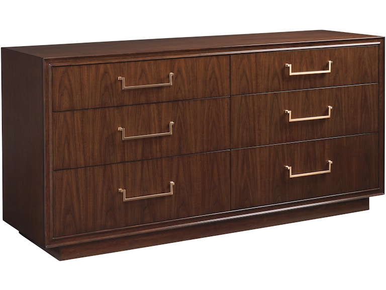 Lexington Bedroom Fenwick Double Dresser 743-222 at Norwood Furniture