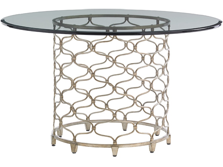 Lexington Casual Dining Bollinger Round Dining Table With 54 Inch Glass Top 721-875-54C at Norwood Furniture