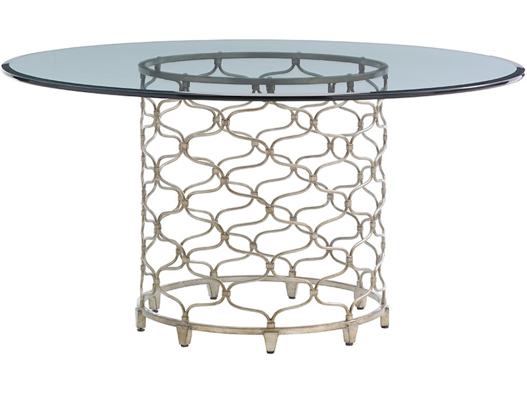 Lexington Casual Dining Bollinger Round Dining Table With 60 Inch Glass Top 721-875-60C at Norwood Furniture