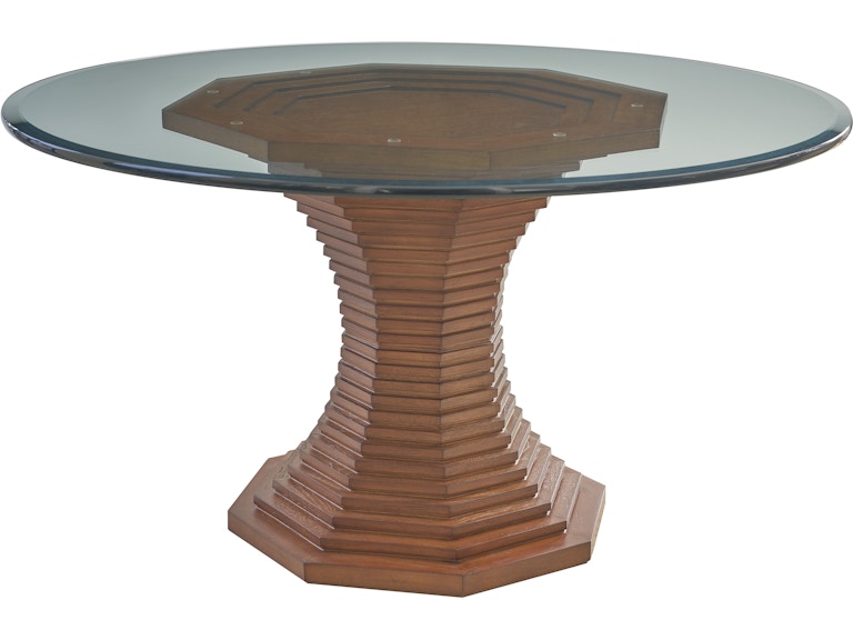Lexington Casual Dining Cabrillo 72-Inch Glass Top Dining Table 420-874-72C at Norwood Furniture