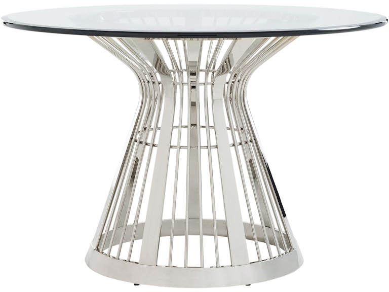 Lexington Casual Dining Riviera 48 Inch Stainless Dining Table 732-875-48C at Norwood Furniture