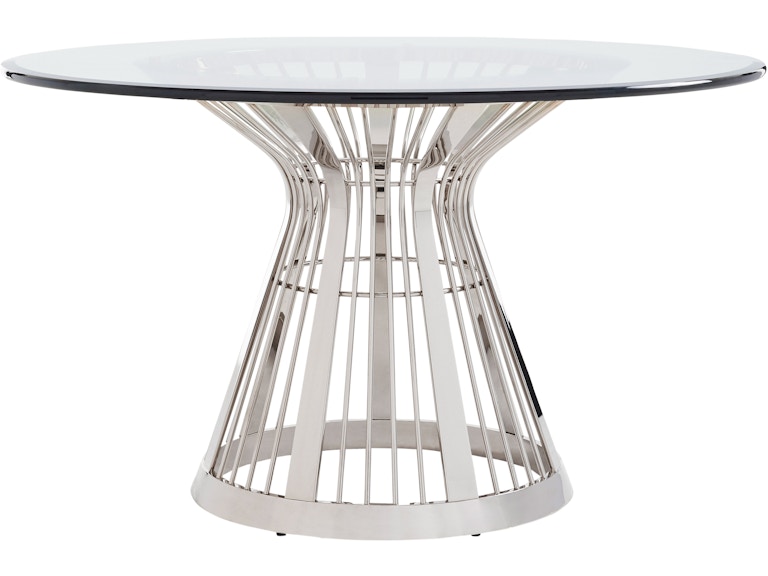 Lexington Casual Dining Riviera 54 Inch Stainless Dining Table 732-875-54C at Norwood Furniture