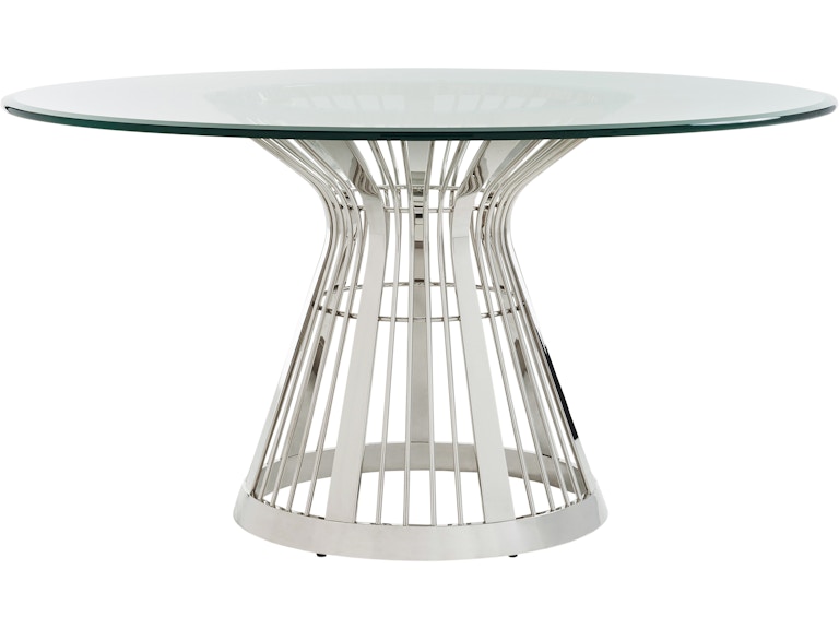 Lexington Casual Dining Riviera 60 Inch Stainless Dining Table 732-875-60C at Norwood Furniture