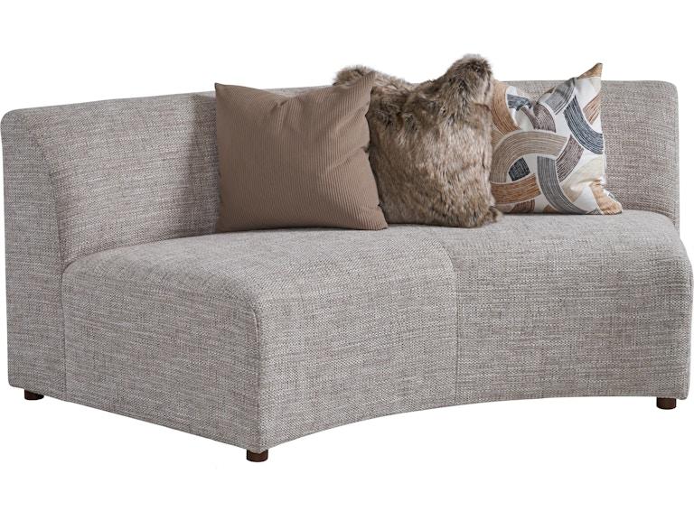 Lexington Living Room Alston Armless Curved Sofa 7662-83A at Norwood Furniture