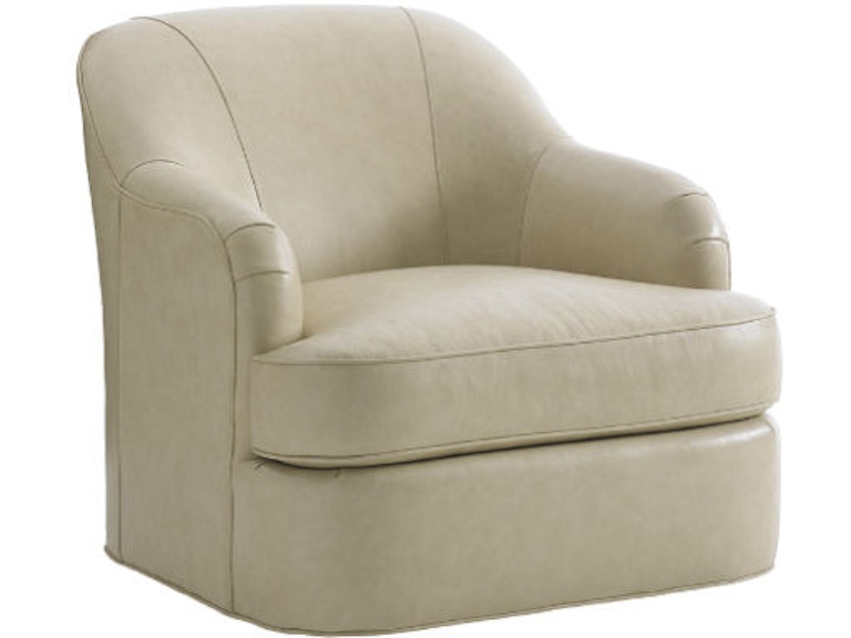 Lexington Living Room Alta Vista Swivel Chair - Leather LL7710-11SW at Norwood Furniture