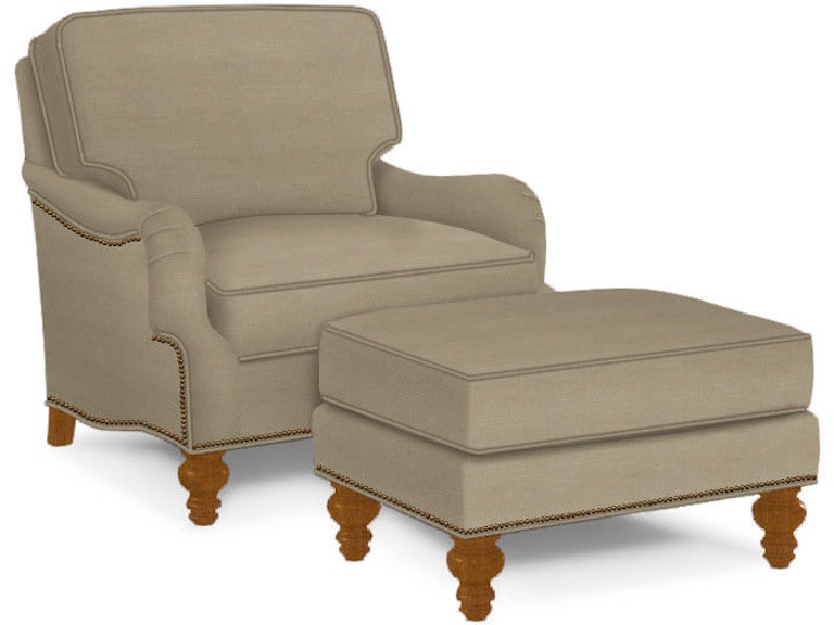 Lexington Living Room Amelia Ottoman 7275-44 at Norwood Furniture